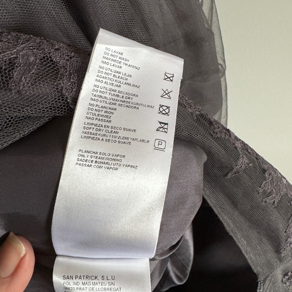 Pronovias Barcelona charcoal grey gown - Picture 6 of 12